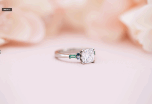 IGI 1.26 Carat E VS2 Cushion Lab Grown Ring - Image 7